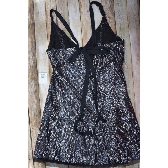 Sale! FP Gold Rush Sequin Mini Dress Black - Picture 13 of 16